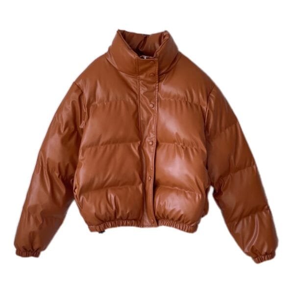 Faux leather cotton jacket - Image 3