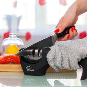 Diamond & Tungsten Steel Kitchen Knife Sharpener