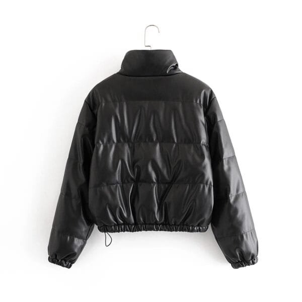 Faux leather cotton jacket - Image 2