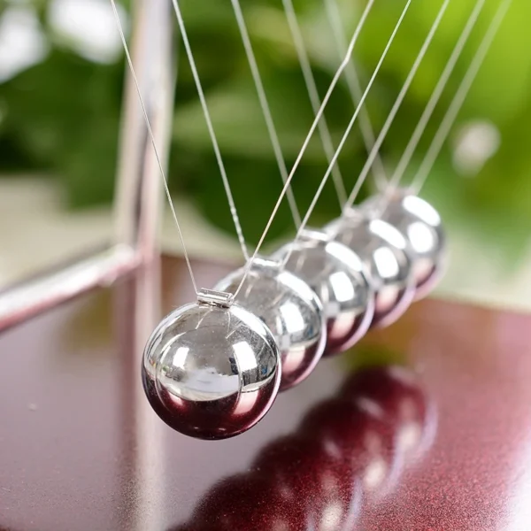 QWC Newton's Cradle Balance Ball – Modern Miniature Home & Office Decor - Image 20