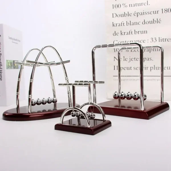 QWC Newton's Cradle Balance Ball – Modern Miniature Home & Office Decor - Image 23