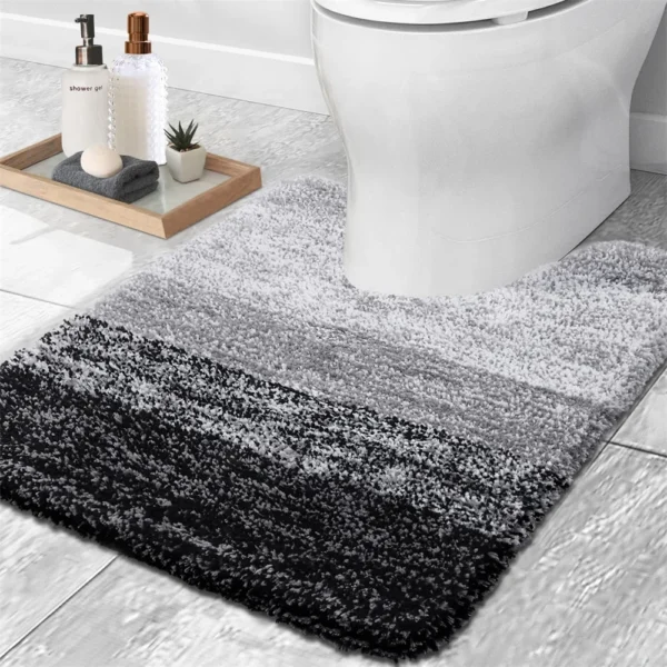 Olanly Luxury Bath Mat – Available in U-Shaped and Rectangular Designs! Extra Soft and Absorbent Microfiber Bathroom Rugs - Image 15