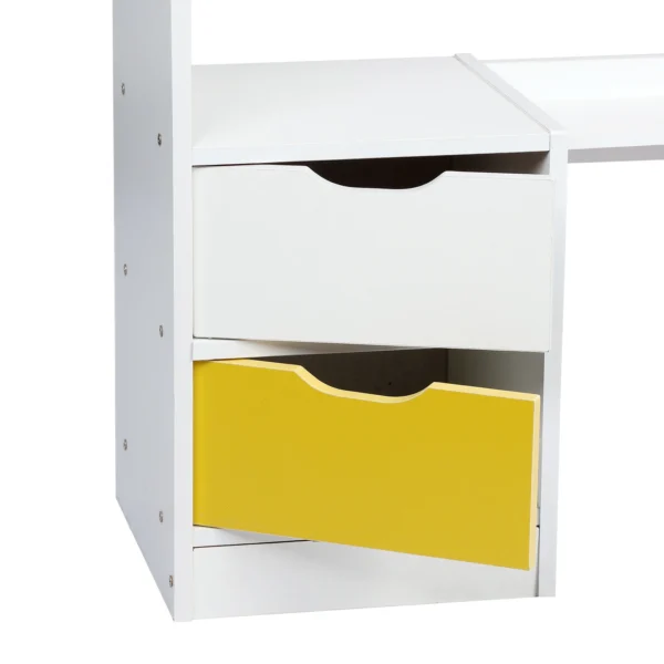 Modern Computer Desk with Hutch & Storage – Stylish & Functional Workstation - Image 4