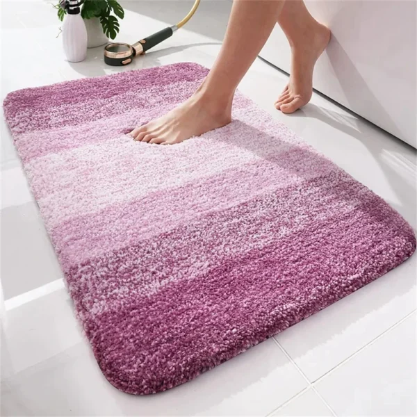 Olanly Luxury Bath Mat – Available in U-Shaped and Rectangular Designs! Extra Soft and Absorbent Microfiber Bathroom Rugs - Image 8