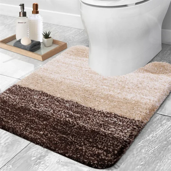 Olanly Luxury Bath Mat – Available in U-Shaped and Rectangular Designs! Extra Soft and Absorbent Microfiber Bathroom Rugs - Image 12