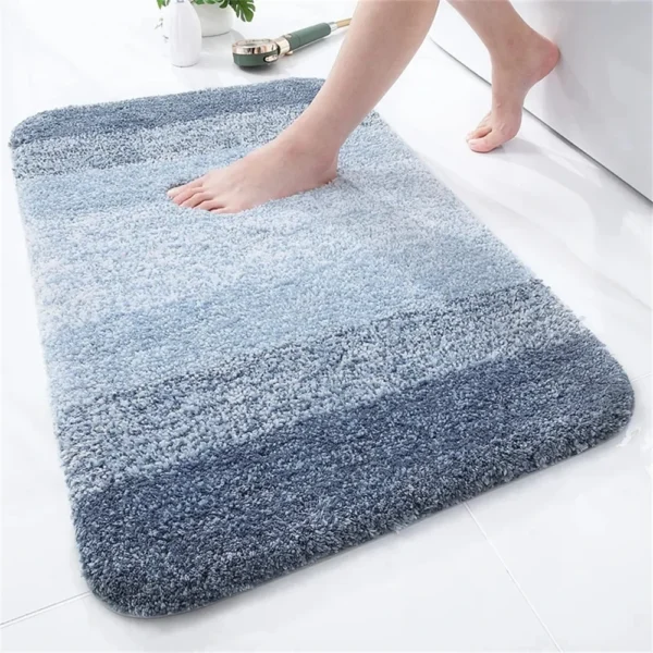 Olanly Luxury Bath Mat – Available in U-Shaped and Rectangular Designs! Extra Soft and Absorbent Microfiber Bathroom Rugs - Image 9