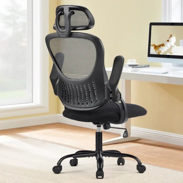 JHK Ergonomic Office Chair – Executive Mesh Swivel Chair with Armrests & Wheels - Image 7