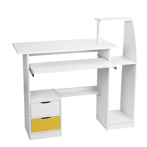 Modern Computer Desk with Hutch & Storage – Stylish & Functional Workstation