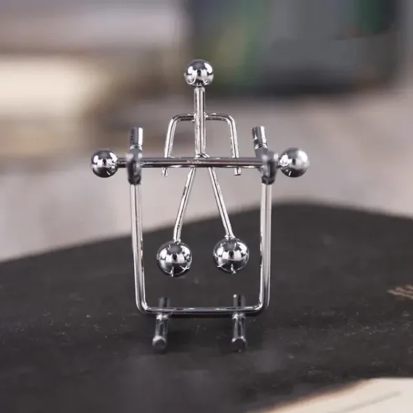 QWC Newton's Cradle Balance Ball – Modern Miniature Home & Office Decor - Image 9