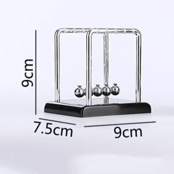 QWC Newton's Cradle Balance Ball – Modern Miniature Home & Office Decor - Image 4