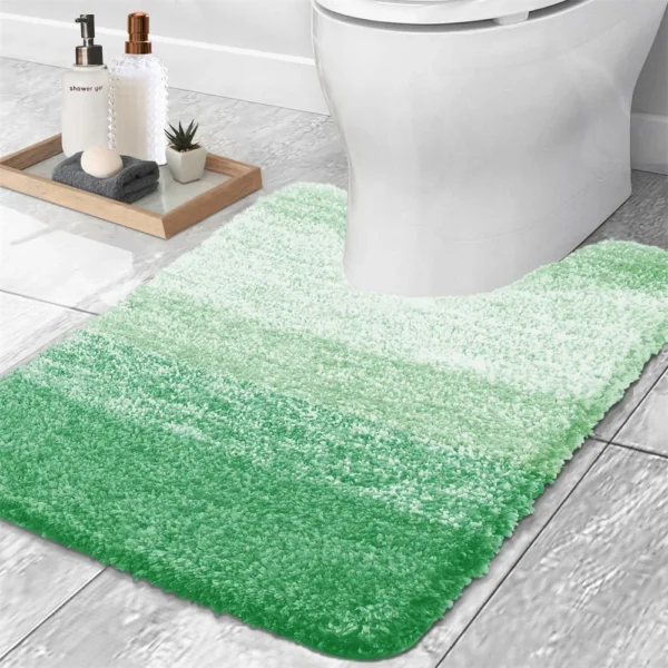 Olanly Luxury Bath Mat – Available in U-Shaped and Rectangular Designs! Extra Soft and Absorbent Microfiber Bathroom Rugs - Image 14