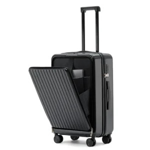 YYW Aluminum Frame Spinner Carry-On – 20” Secure Travel Suitcase