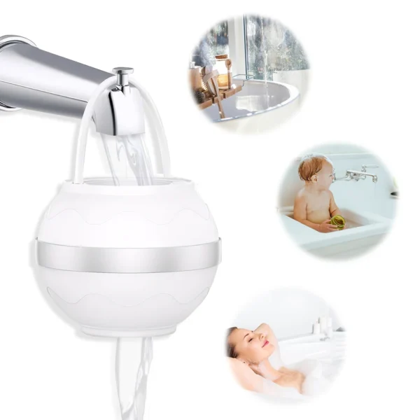 Meksco PureBath Chlorine Filter Ball – Bathtub Water Filter for Softer, Healthier Skin - Image 4