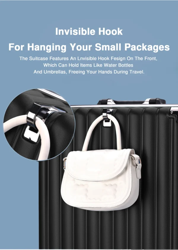 YYW Aluminum Frame Spinner Carry-On – 20” Secure Travel Suitcase - Image 9