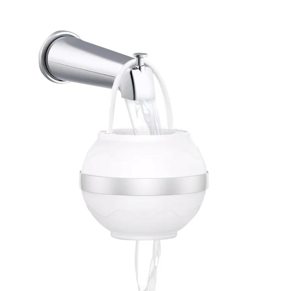 Meksco PureBath Chlorine Filter Ball – Bathtub Water Filter for Softer, Healthier Skin