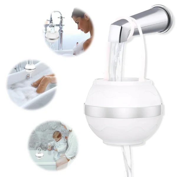 Meksco PureBath Chlorine Filter Ball – Bathtub Water Filter for Softer, Healthier Skin - Image 5