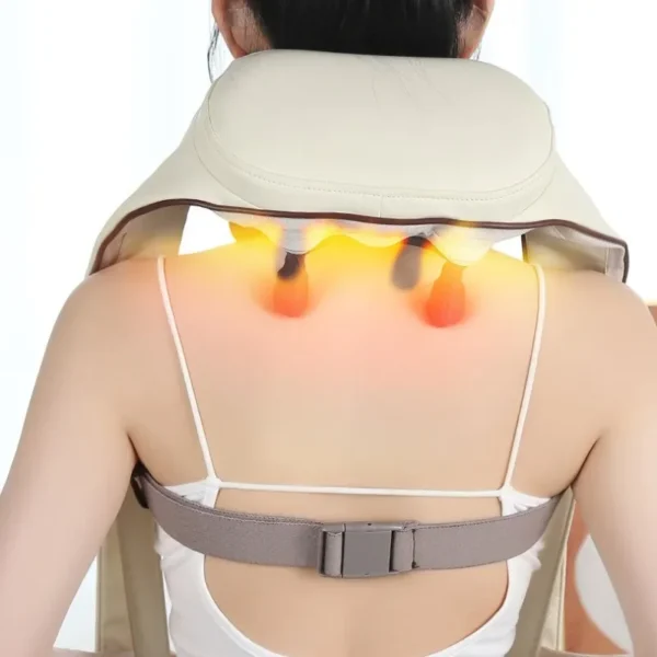 Meksco Heated Infrared Kneading Massager – Neck, Shoulder & Back Relief with Wireless Remote Control - Image 5